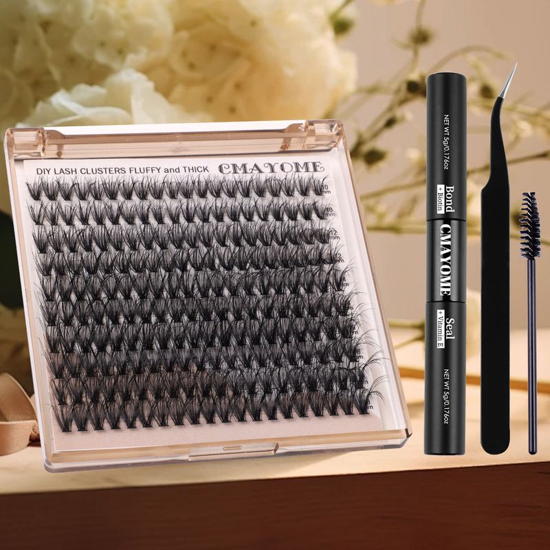Bestselling Easy - Apply Natural Thick Curl Lashes, Daily Long Soft Individual Segmented Eyelashes_voghion.com