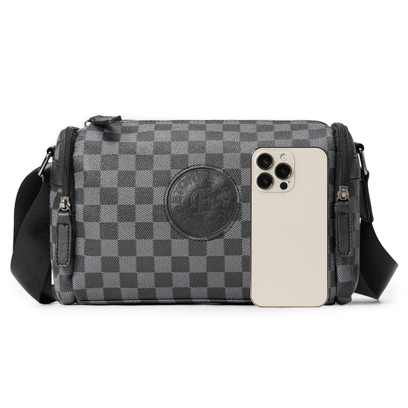 Piccola borsa quadrata da uomo alla moda per celebrità di Internet, borsa a tracolla da uomo nuova versatile e alla moda, borsa a tracolla da uomo per pendolari, borsa a tracolla_voghion.com