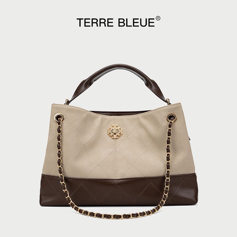 Women's Leather Quilted Tote Bag, High-grade PU Fabric, Designer Shoulder Chain Wallet, Large Capacity, Including A Gift Bear Charm._voghion.com