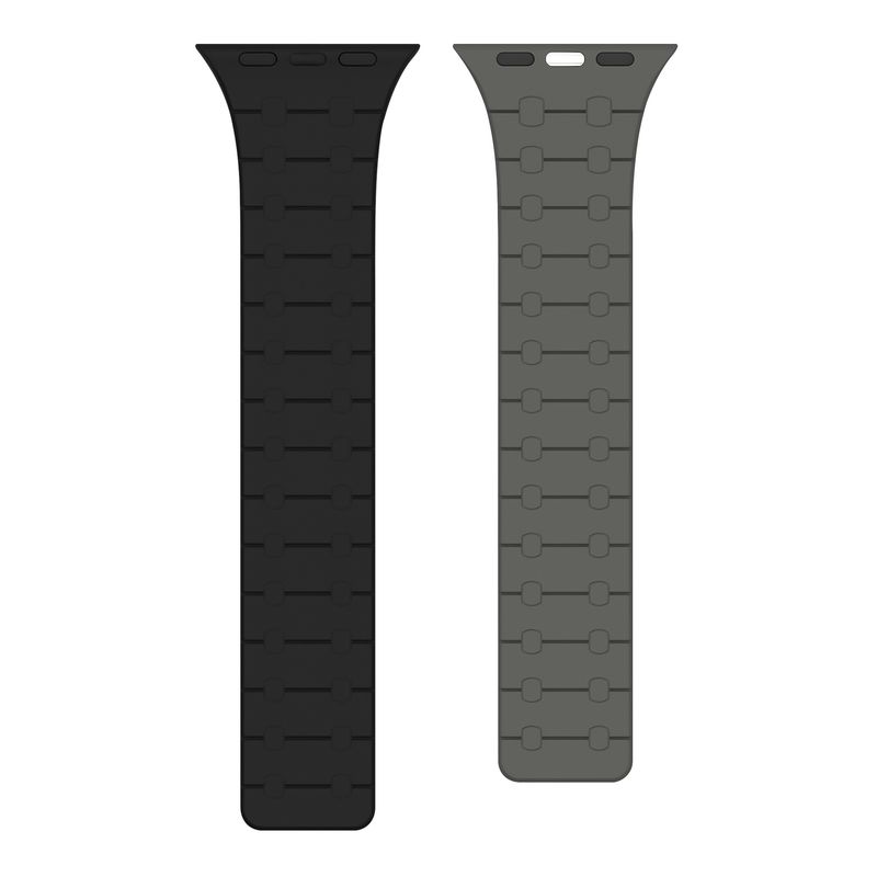 Ισχύει για AppleWatch Applewatch 987654 Iwatch Ultra Μαγνητικό λουράκι σιλικόνης με αντίθεση χρώματος_voghion.com