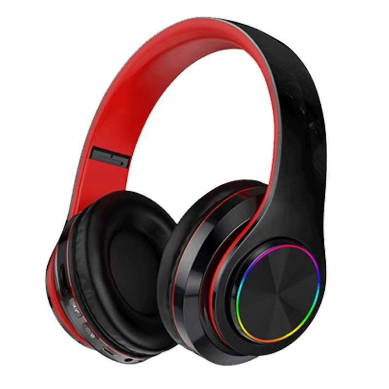 Cuffie intelligenti B39 BT, cuffie sportive pieghevoli UV, cuffie wireless over-ear, cuffie stereo luminose_voghion.com