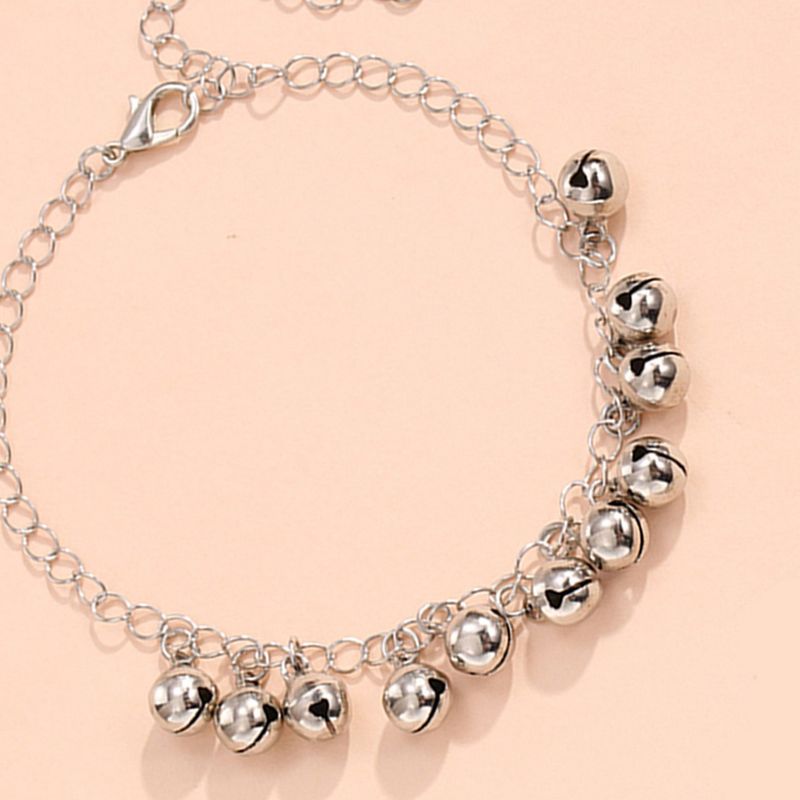 Tornozeleira de corda de sino pequena, fresca e fofa, moda casual, mais vendida_voghion.com