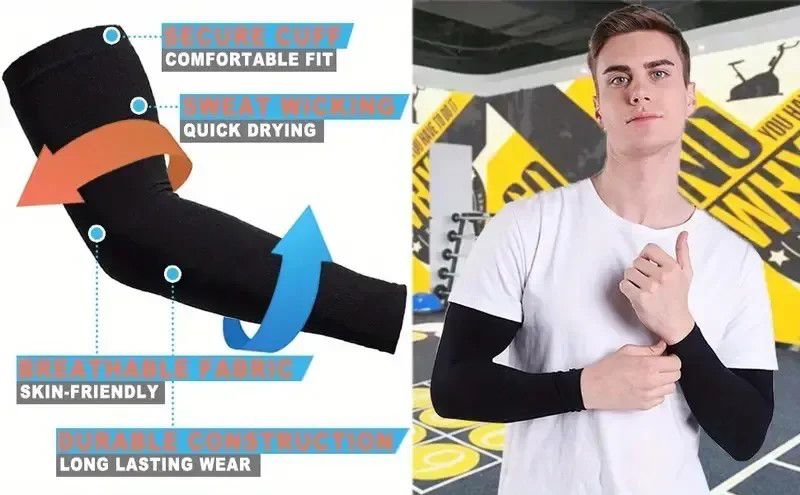 3 Paar Atmungsaktive Sonnenschutzhüllen – Atmungsaktive et UV-Schutzausrüstung pour le sport, les véhicules automobiles et les activités de plein air_voghion.com