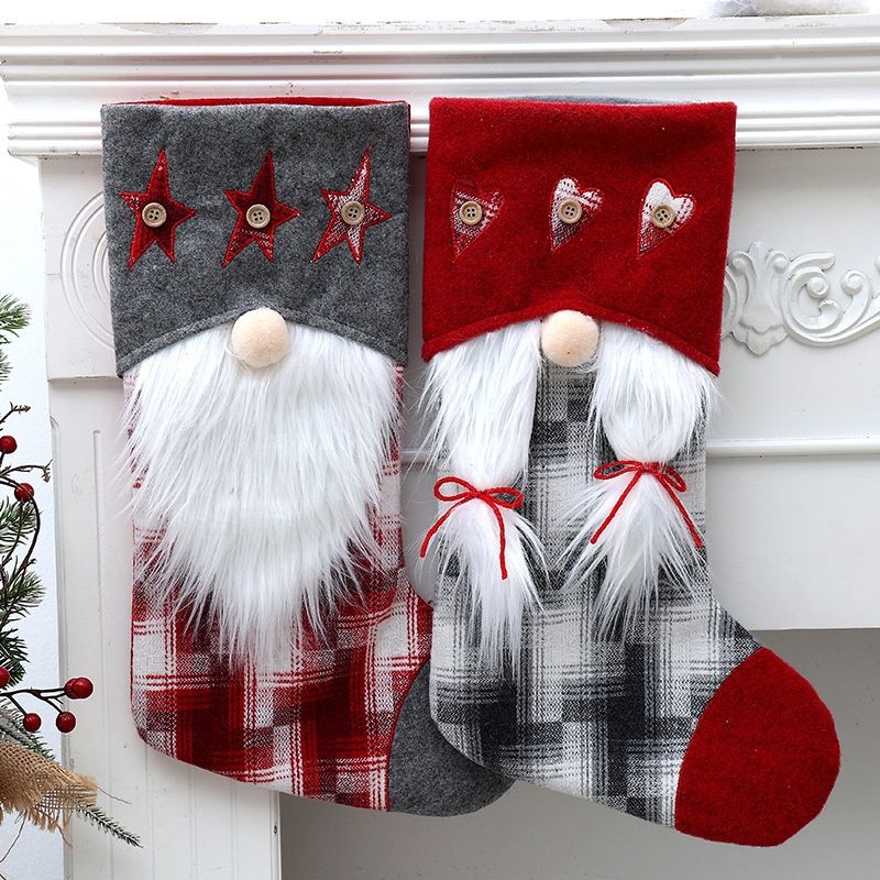 001 Qiaoding Neue Dekorationen Rudolph Weihnachtssüßigkeiten Kindergeschenktüten Socken_voghion.com