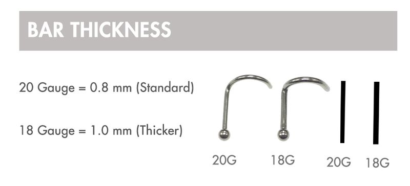 5 pezzi in acciaio inossidabile anello al naso per donne e ragazze piercing alla narice anelli gioielli piercing per il corpo in cristallo 1,5 2,0 2,5 3,0 mm 20 g_voghion.com