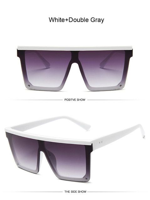 Gafas de sol cuadradas de marca de lujo para mujer_voghion.com