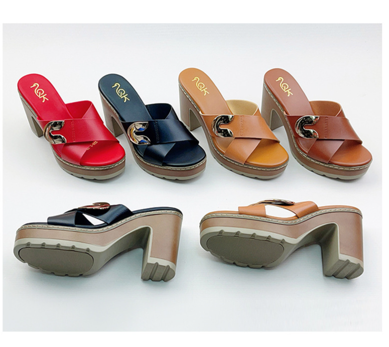 New Fashion High Heel Slippers Bohemian Large Size Shoes Women's Sandals Outdoor Versatile_voghion.com