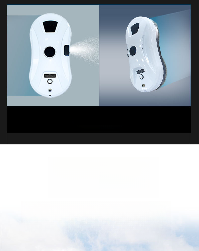 Grenzüberschreitender Verkauf: Intelligenter Fensterreinigungsroboter mit automatischer Wassersprühfunktion für den Heimgebrauch_voghion.com