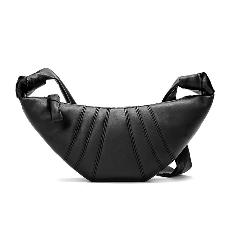 Strict selection of new niche Ke Song Niu Jiao Bao genuine leather underarm broadband chest dumpling single shoulder_voghion.com