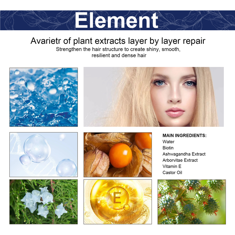 hair Beautiful herbal care essential oil for hair care, strong and firm hair, preventing hair loss, dense hair repair,_voghion.com