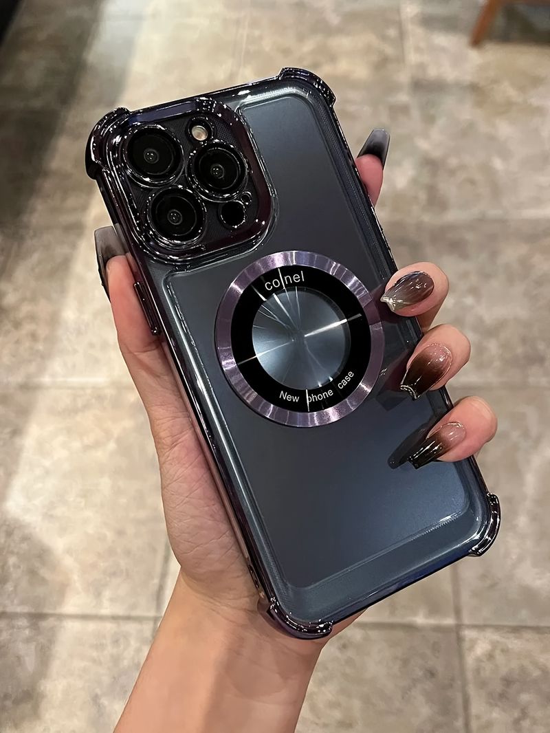 Fashion Luxury Plating Magnetic For Case For 15 14 13 12 11 Pro Max Plus Magnetic Wireless Charge Shockproof Protector Cases Cover_voghion.com