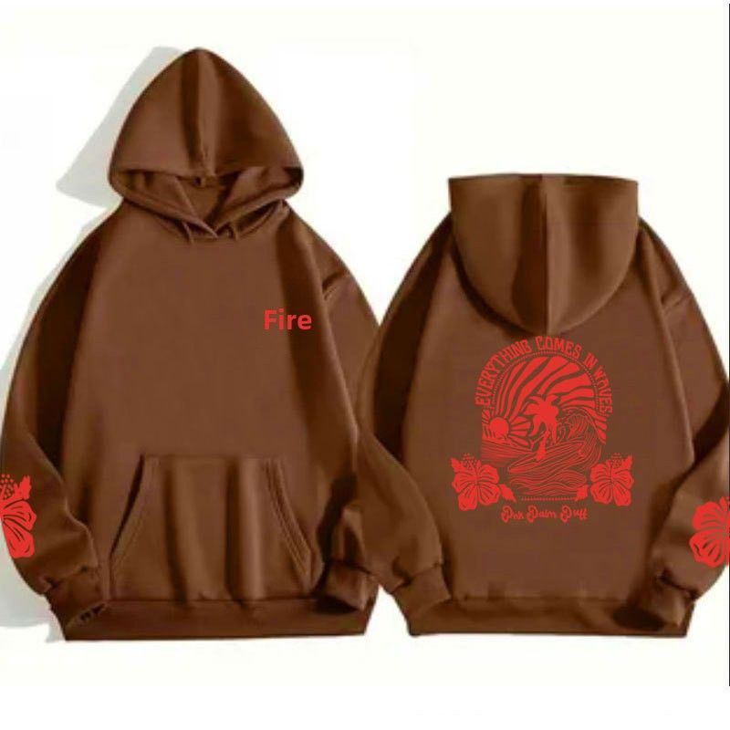 Felpa con cappuccio EVERYTHING COMESIN WAVES CHASING SUNS ETS_voghion.com