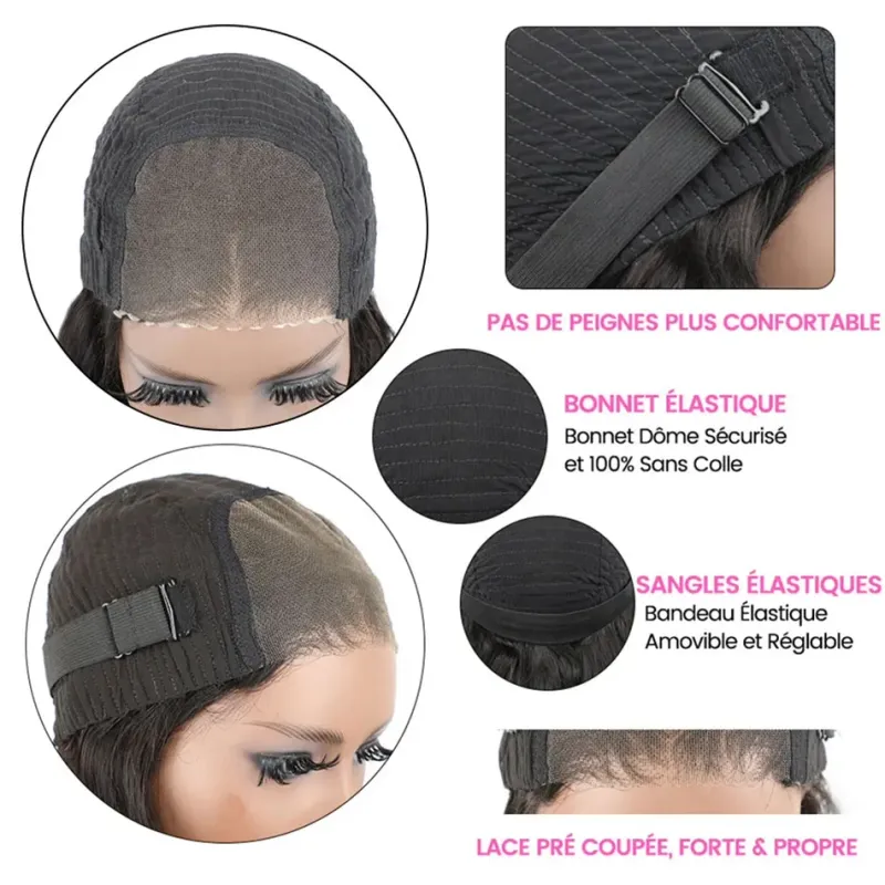 6X6 Brazilian Body Wave Human Hair Lace Frontal Full Lace Glueless Wig 13X4 HD Transparent Wig_voghion.com