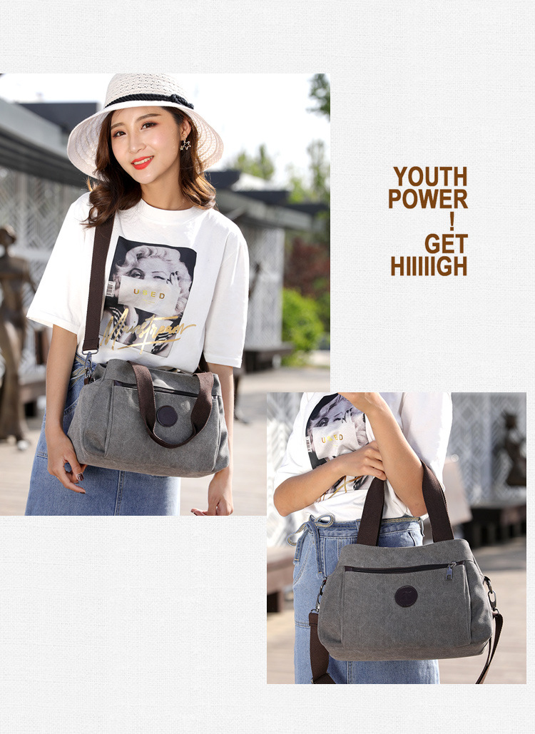 Platnena ženska torba 2024. Proljeće/ljeto, nova ležerna modna torba preko ramena, svestrana jednobojna izdržljiva ručna torba preko tijela_voghion.com