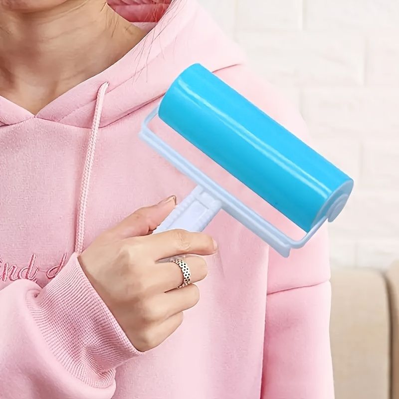 Extra-Large Washable Reusable Lint Roller, No Battery Required, For Efficient Pet Hair & Dust Removal On Bedroom, Clothing, Bedding, And Furniture_voghion.com