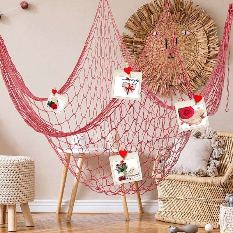 Decorazione a forma di rete da pesca, decorazione per feste subacquee a tema sirena, tema marino, articoli per feste in spiaggia alle Hawaii_voghion.com