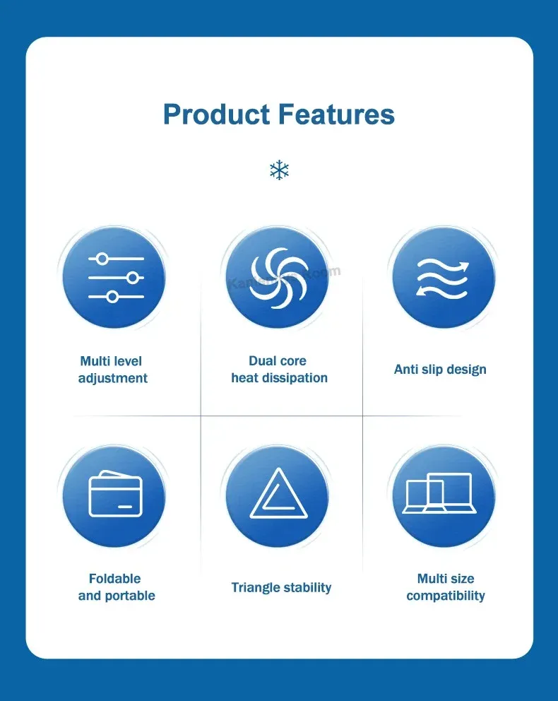 100% Authentic Product LZ-D20 Notebook Cooling Pad Aluminum Alloy Bracket Semiconductor Refrigeration Multi Angle Adjustable Laptop/Tablet_voghion.com