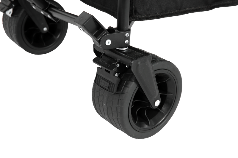 Beach Wagon,Collapsible Wagon 220lbs With Big Wheels Foldable Wagon Carts, Heavy Duty 300L Folding Utility Garden Cart With Big All-Terrain Beach Wheels & Drink Holders. Army Green_voghion.com