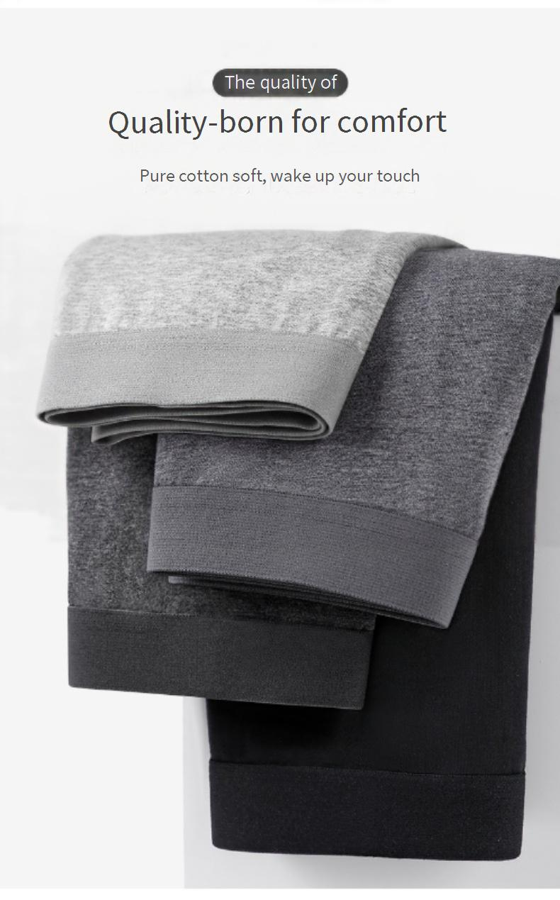 Sous-vêtements pour hommes en coton à fibres longues, sous-vêtements classiques pour hommes, caleçons boxeurs respirants antibactériens taille moyenne en pur coton_voghion.com