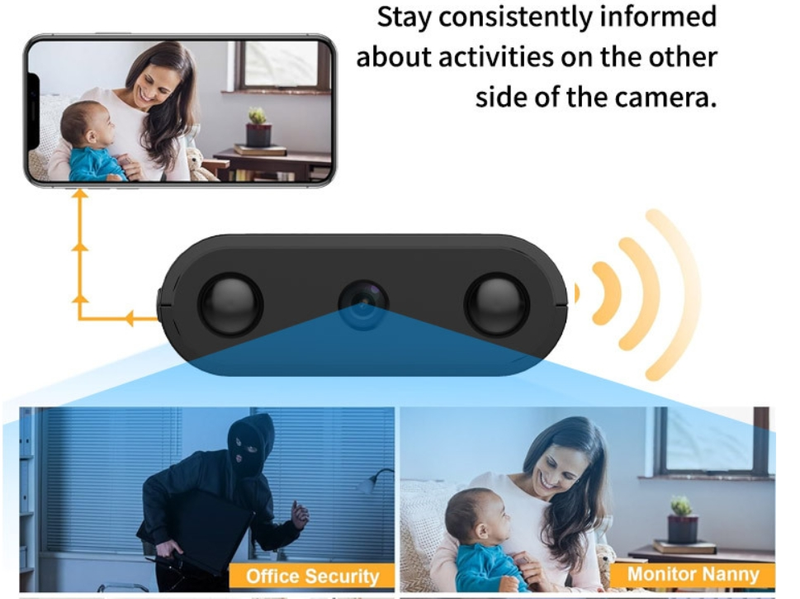 XD Trådlös WIFI Intelligent IR-CUT HD 1080P Övervakningskamera_voghion.com