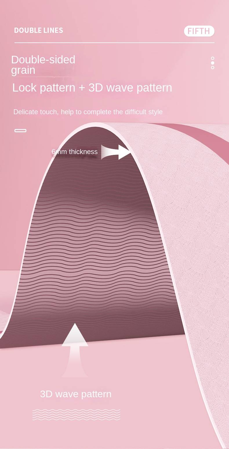 Kayso Yoga Mat Anti-Slip And Tear Resistant For Men And Women Universal Pose Line TPE Yoga Mat EA03_voghion.com