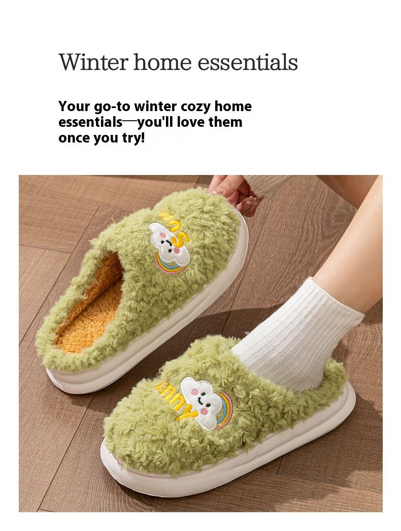 Ultra-Soft Plush Slippers For Women & Men – Cozy Indoor Winter Slides With Anti-Slip EVA Sole & Playful Cartoon Designs (Unisex, 5 Sizes)_voghion.com