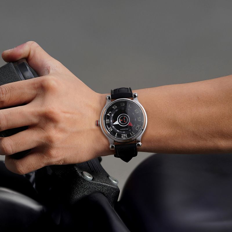 Relojes automáticos BERNY para hombre, de moda, resistentes al agua hasta 5 ATM, correa de silicona, reloj mecánico con fecha, reloj de pulsera de zafiro superluminoso y fácil de leer._voghion.com