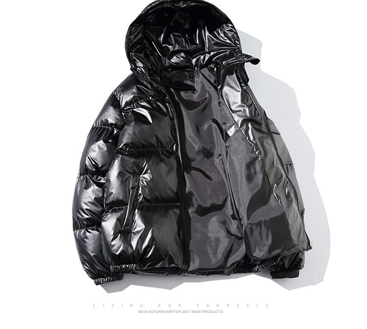 2026 Fashion Wintercoat Men Pure Color Polished Surface Long Sleeve Loose Thick Warm Cotton-Padded Jacket M-5XL_voghion.com