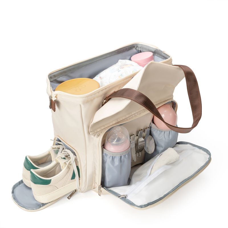 Large Capacity Multifunctional Three Use Diagonal Cross Insulation Mother And Baby Bag Essential For Long-distance Trave_voghion.com