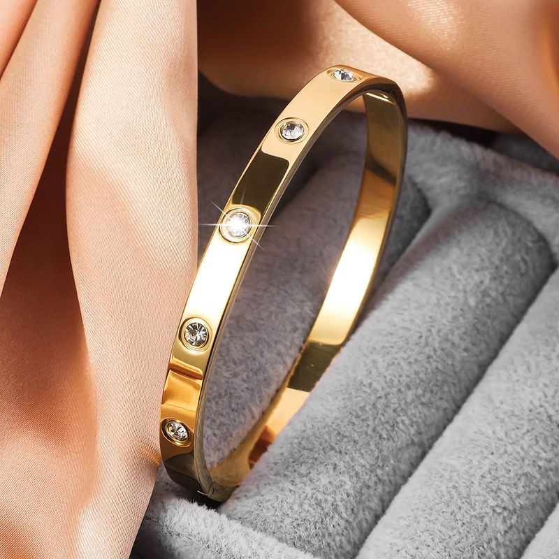 【 】 High-End Damen Roségold Titanstahl Handring Internet Promi Liicht Luxus Exquisite Ins Nische Net Verblaszt_voghion.com