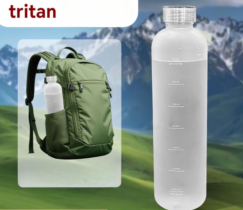 Tritan-Sportflasche in Mutter- und Säuglingsqualität für Frauen, tragbare Fitness-Wasserflasche aus Kunststoff mit großem Fassungsvermögen,_voghion.com