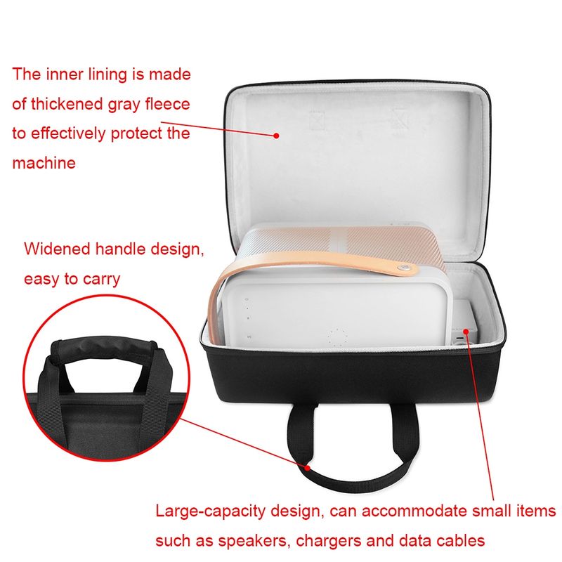 For B&O BeOPlay Beolit 20 Wireless Bluetooth Speaker Anti-drop And Shock-absorbing Protective Bag(Black)_voghion.com