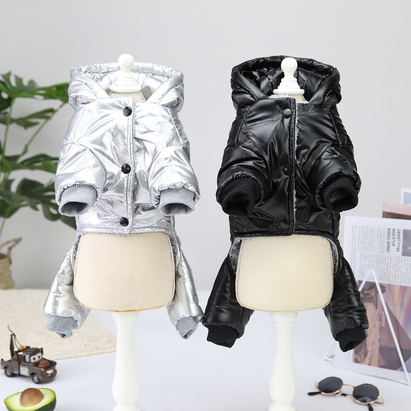 Kleidung Herbstjacke Teddy Kleine Hunde Haustierkleidung Winter 21 Geprägter Vierbeiniger Baumwollmantel_voghion.com