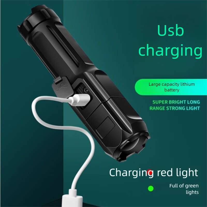 Heldere LED-zaklamp met daglicht en hoog vermogen Zoombereik Ultralange batterijduur Buiten Multifunctioneel Oplaadbaar_voghion.com
