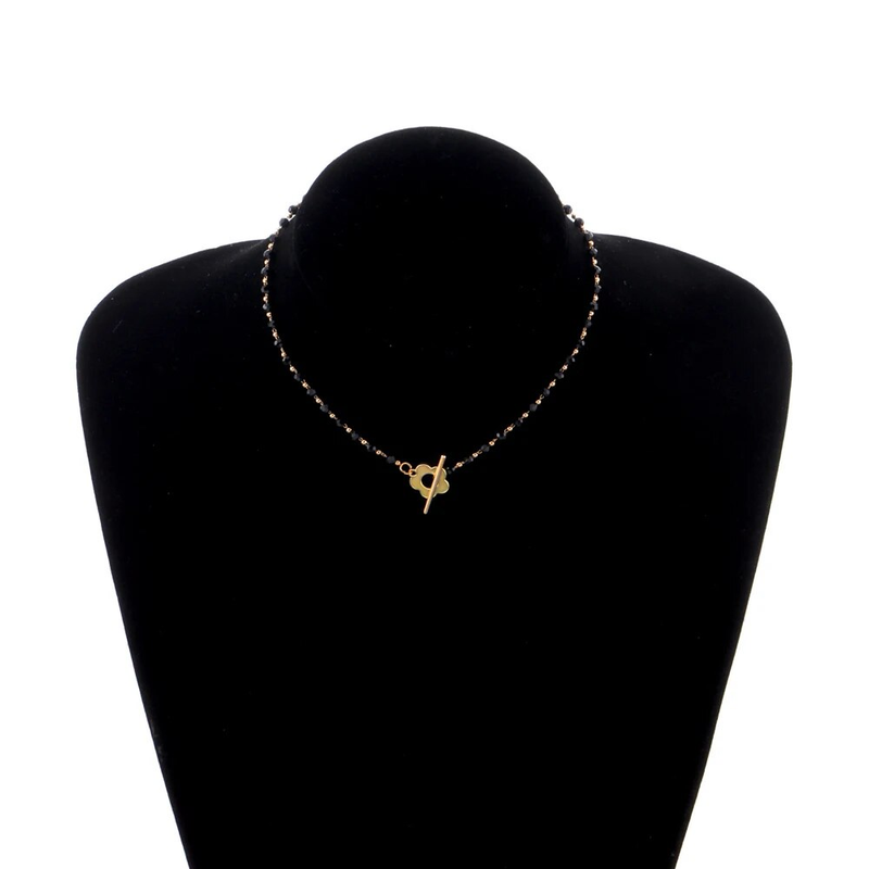 Klaar Voorraad SUMENG 2024 Nieuwe Mode Zwarte Kristallen Glazen Kralen Ketting Choker Ketting Voor Vrouwen wer Lariat Lock Collar Geschenken_voghion.com