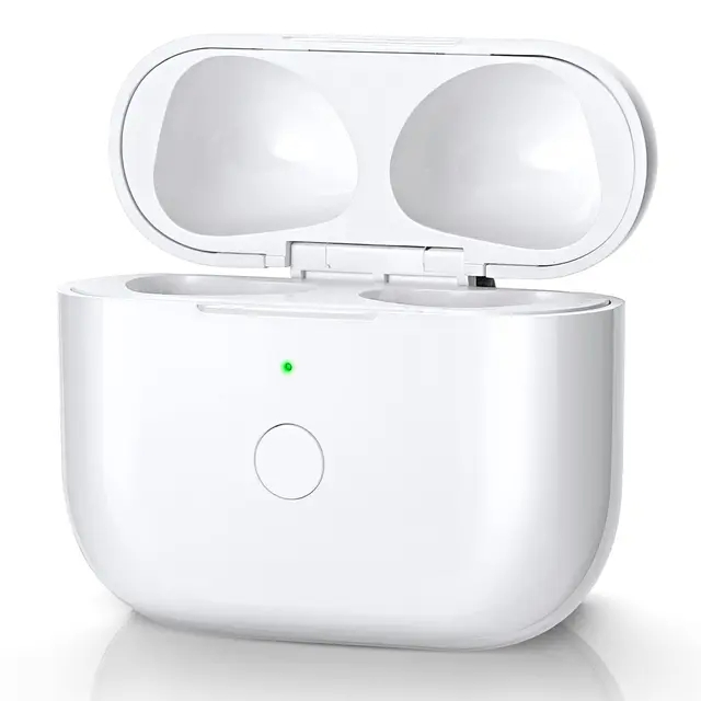 Ersatz für kabelloses Ladecase, kompatibel mit AirPods 3. Generation, Ladecase mit Pairing-Sync-Taste – Weiß_voghion.com
