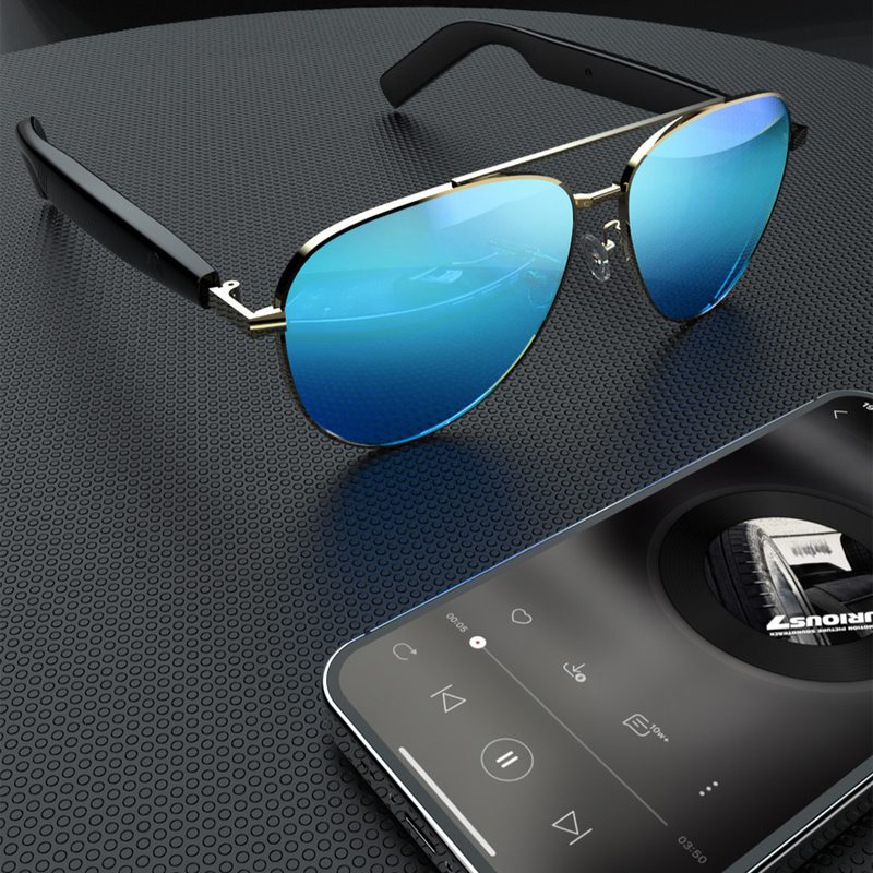Óculos de ciclismo inteligentes com áudio Bluetooth e armação leve para exercícios e uso diário_voghion.com