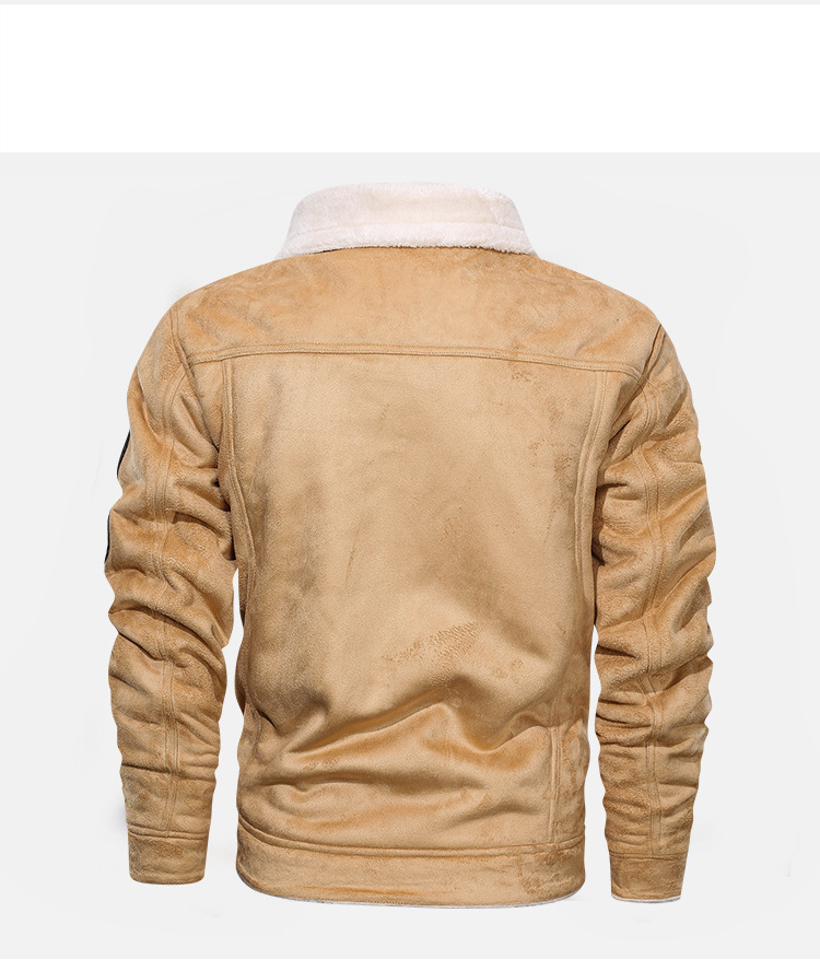 Vintage WWII USAAF Flight Jacket - Genuine Leather & Faux Fur Lined Aviator Bomber Coat For Men - Military Style Outerwear (Khaki, Black, Coffee)_voghion.com