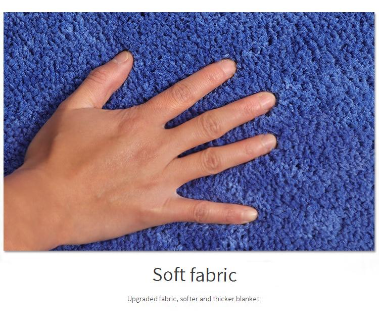 Tappetino antiscivolo quadrato floccato - Ultra assorbente e lavabile in lavatrice, moderno motivo a righe e tinta unita_voghion.com