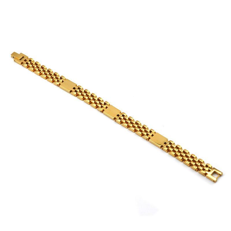 Zapestnica iz titana s petimi perlicami v obliki lestve, rafinirano nerjaveče jeklo, vroča prodaja_voghion.com