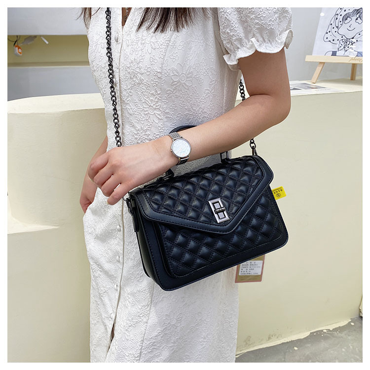 High-end Bag Women's 2023 New Autumn And Winter Handbag Women's Bag Rhombus fashion shoulder bag all-match wideband Messenger bag_voghion.com