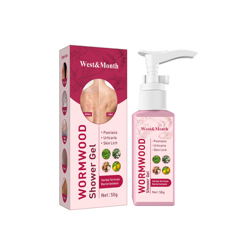 West&Month Mugwort Itching Sh Gel For Acne Back Anti Itching, Mite Removal, And Goose Bumps Removal_voghion.com