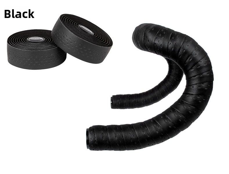 TOOPRE Road Fixed Gear Bike Strap Anti-Slip Breathable Sweat-Absorbing Silicone Bent Handlebar Perforated Tape_voghion.com