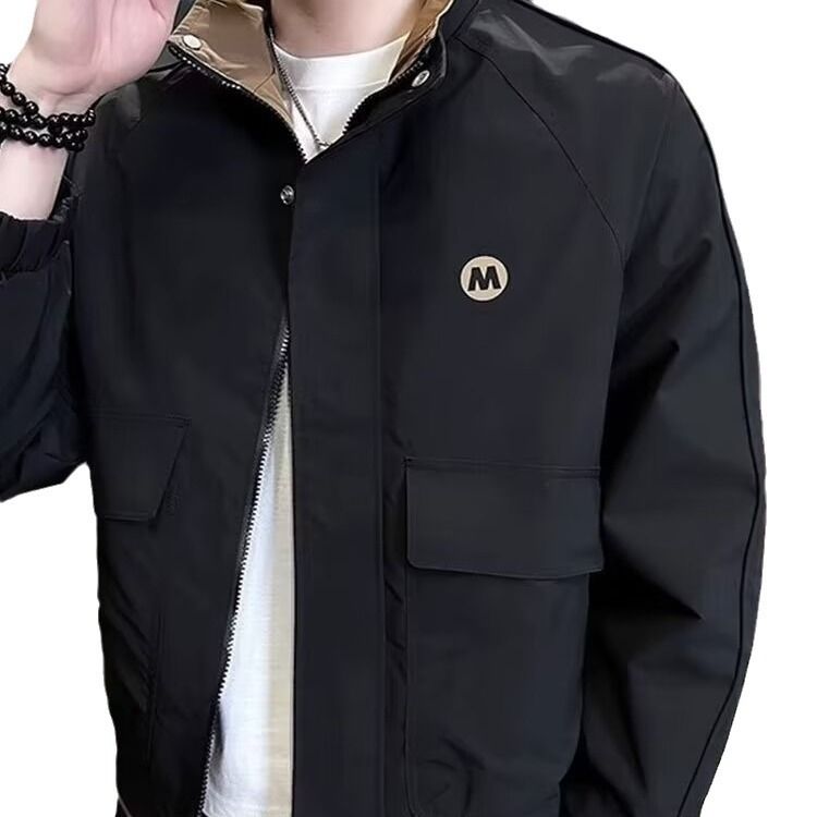 Neues High-Street-Design mit Nischen-Reversjacke für Herren, lockere und vielseitige trendige Freizeitjacke im Retro-Stil_voghion.com