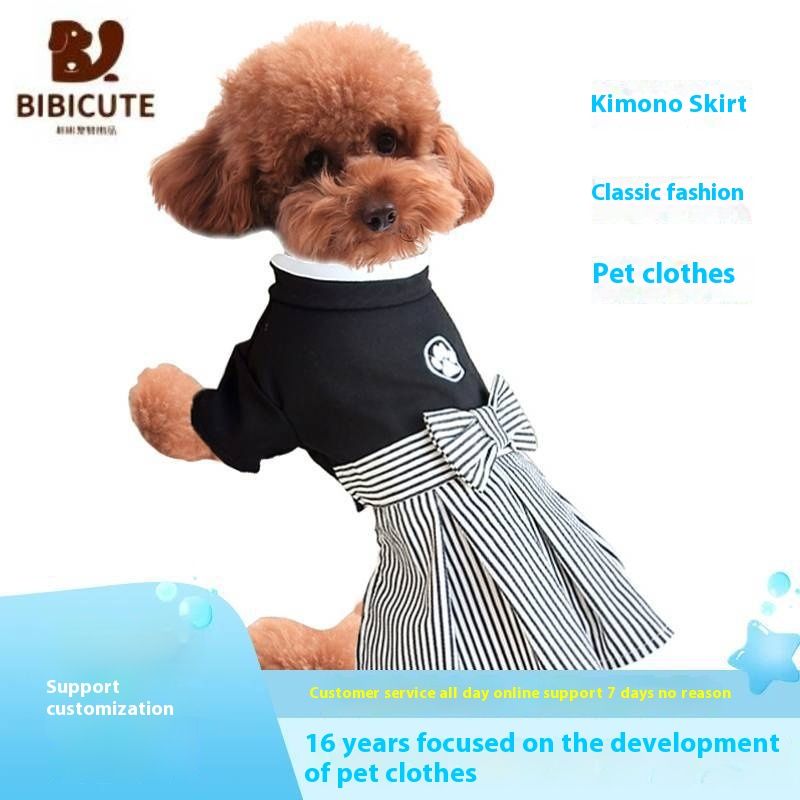 Batch production of kimono dresses pets, spring, summer, autumn, thin styles dogs, cats, clothes for Japanese festivals,_voghion.com