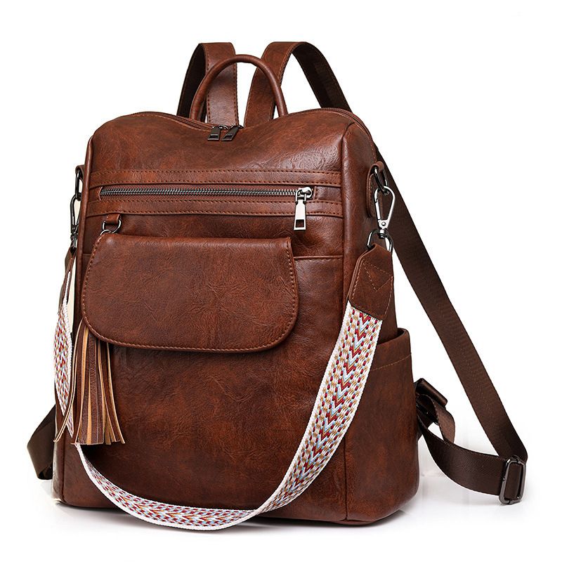 New Style Large Capacity Dual-use Shoulder Crossbody Bag Casual Women's Backpack_voghion.com