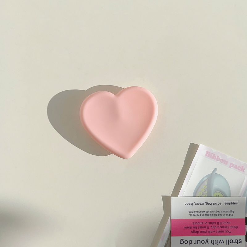 TechGlobe Korean Style Heart Black Bow Stand Suitable For Sweet Creative Back Sticker Shell Telescopic Cartoon Multi-Functional_voghion.com