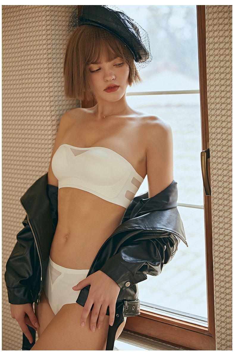 Abbigliamento da donna Intimo antiscivolo senza spalline per donna, reggiseno invisibile, senza tracce, senza ferretti, set reggiseno push-up monopezzo per seno piccolo, avvolgimento del torace_voghion.com