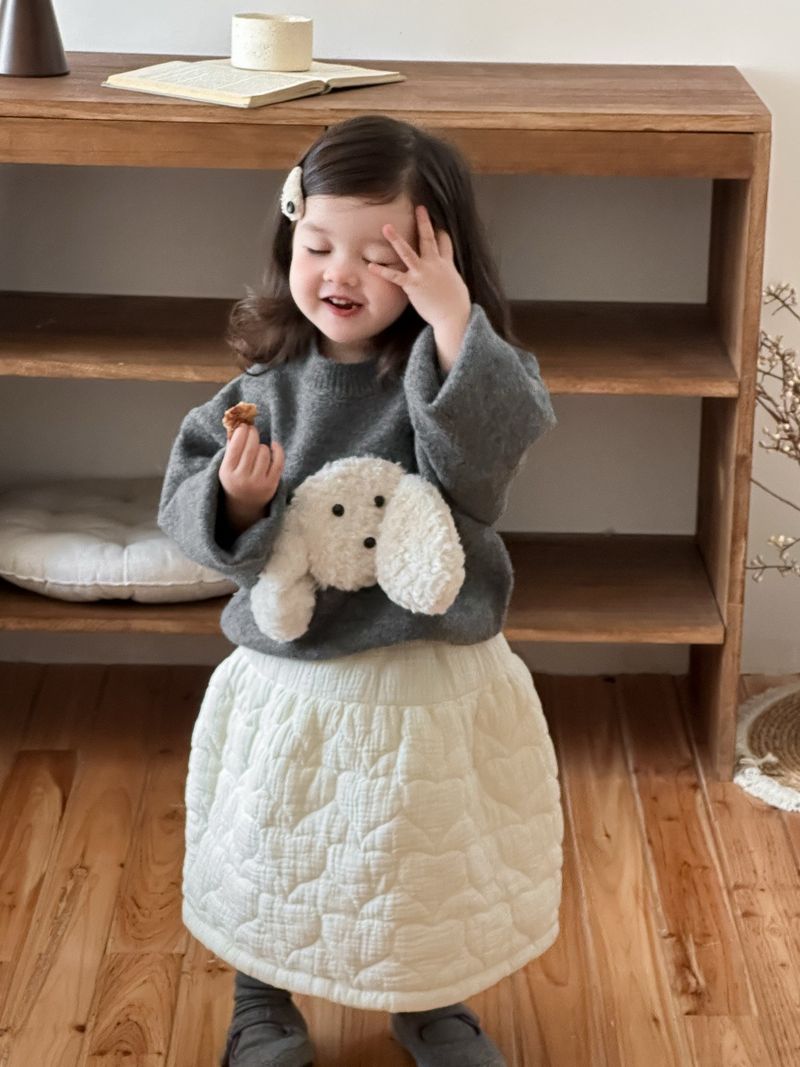 Koreanische Kinderbekleidung Herbst/Winter 2025: Set aus Babyjacke, Pullover und Kleid für Mädchen_voghion.com