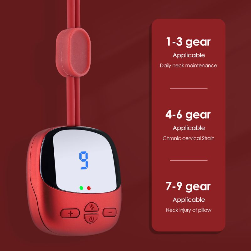 Microcorrente cervicale colonna vertebrale Smart TENS EMS portatile impacco caldo spalle e collo massaggiatore stimolatore muscolare relax_voghion.com